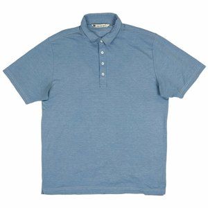 Blue Travis Mathew Golf Polo Shirt Short Sleeve